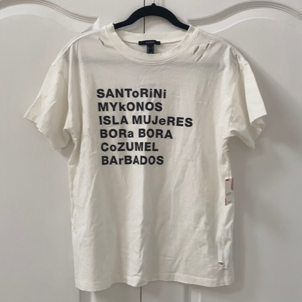 NWT Destination t shirt forever 21 resort S